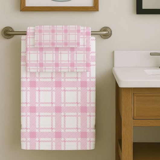 Elegant Pink Bath Towels Soft and Refined Look Badhandtuch Set