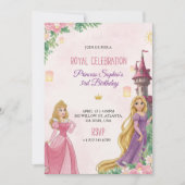 Elegant Pink birthday invitation Einladung (Vorderseite)