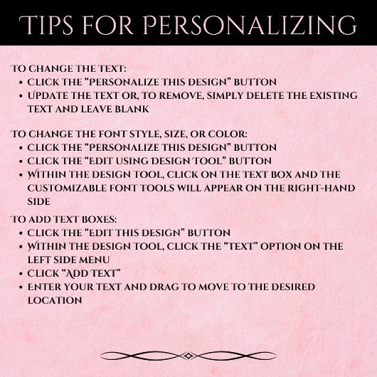 Elegant Pink Black Monogram Executive Planner Planer