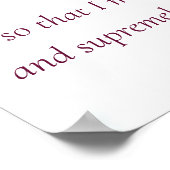 Elegant Pink Blossom - Script Serenity Gebet Poster (Ecke)