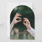 Elegant Pink & Blue Floral theme Einladung (Rückseite)