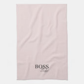 Elegant Pink Boss Babe Küchentuch (Vertikal)