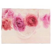 Elegant pink bouquets  große geschenktüte (Rückseite)