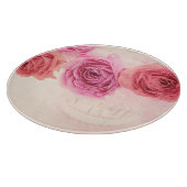 Elegant pink bouquets schneidebrett (Ecke)