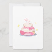 Elegant Pink Bow & Balloons Happy Birthday Card Einladung (Rückseite)