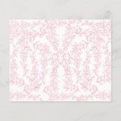 Elegant Pink Bow Bridal Shower Recipe (Rückseite)