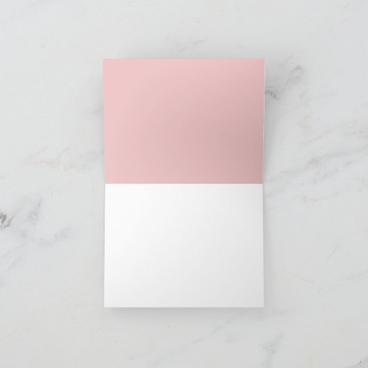 Elegant Pink Bow Coquette Babydusche Dankeskarte (Innenseite)