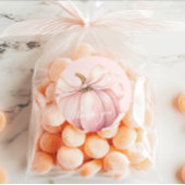 Elegant Pink Bow Pumpkin Danke Sticker