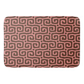 Elegant pink &brown Abstract pattern Badematte (Vorderseite)