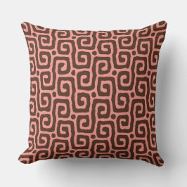 Elegant pink &brown Abstract pattern Kissen