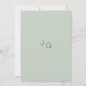 Elegant pink burgundy watercolor floral RSVP Einladung (Rückseite)