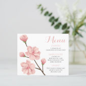 Elegant Pink Cherry Blossom Floral Wedding Bridal (Stehend Vorderseite)