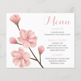 Elegant Pink Cherry Blossom Floral Wedding Bridal