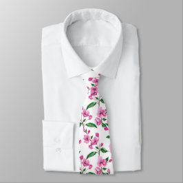 Elegant Pink Cherry Blossom | Necktie Krawatte
