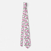 Elegant Pink Cherry Blossom | Necktie Krawatte (Rückseite)