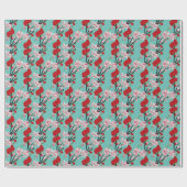 Elegant Pink Cherry Blossom Petal Japan Geschenkpapier (Flach)