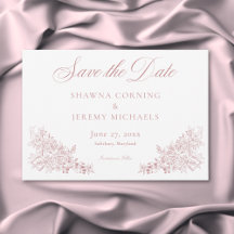 Elegant Pink Chinoiserie Natur & Vögel Hochzeit