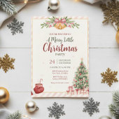 Elegant Pink Christmas Bells Invitation Einladung