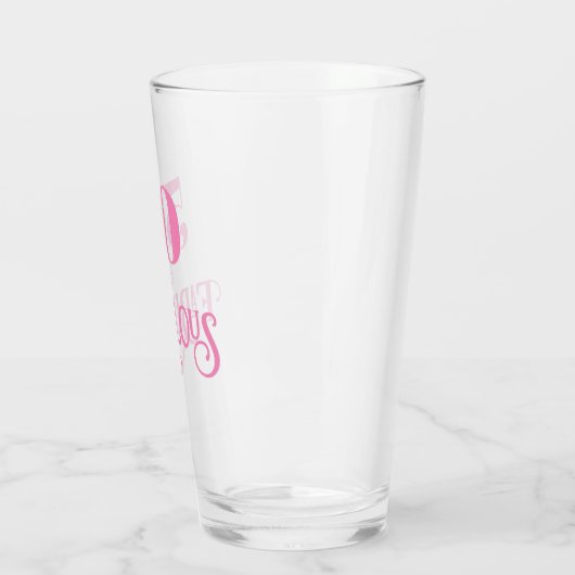Elegant pink fifty und fabelhaft glas (Links)