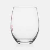 Elegant pink fifty und fabelhaft weinglas ohne stiel (Links)