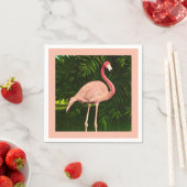Elegant Pink Flamingo Serviette (Beispiel)