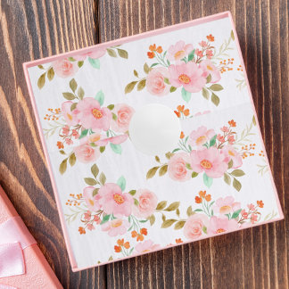 Elegant Pink Floral Botanical Tissue Paper Seidenpapier