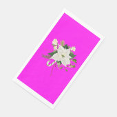 Elegant Pink Floral Design Perfect for Parties Serviette (Ecke)