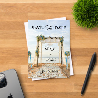 Elegant Pink Floral Fully Editable Save the Date Acryleinladungen