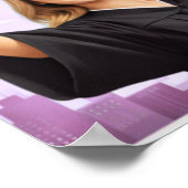 Elegant Pink Floral Graduation Party poster (Ecke)