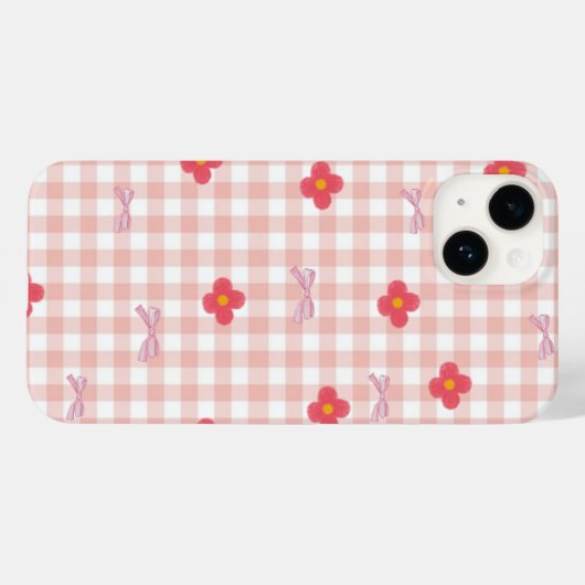 Elegant Pink Floral Phone Case (Rückseite (Horizontal))