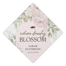 Elegant Pink Floral Tassel Topper