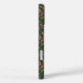 Elegant Pink Flower Pattern on Dark Background Case-Mate iPhone Hülle (Rückseite / Rechts)