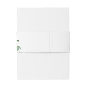 Elegant Pink French Rose Wedding Einladungsbanderole (Rückseitenbeispiel)