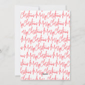 Elegant Pink Frohe Weihnachten (Rückseite)