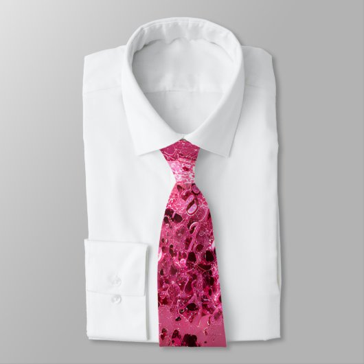Elegant Pink Funkelnd Sequin Neck Tie Krawatte (Gebunden)