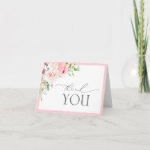 Elegant Pink Garden Flowers Bridal Shower