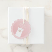 Elegant Pink Girl Baby Shower Niedlich Kawaii Llam Geschenkanhänger (Beispiel)