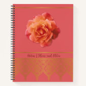 Elegant Pink Girly Floral Notizblock (Vorderseite)