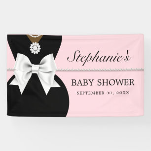 Elegant Pink Glam Ethnic Tiffany Thema Kinderdusch Banner