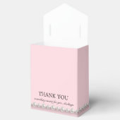 Elegant Pink Glam Tiffany Theme Baby Shower Geschenkschachtel (Geöffnet)