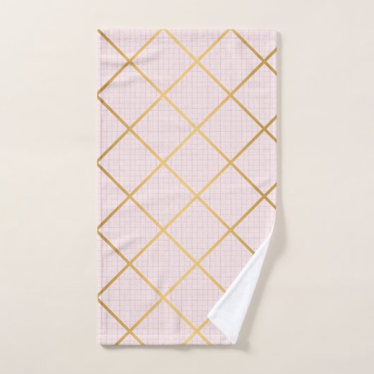 ELEGANT PINK GOLD 2 DIAMOND BADEZIMMER TOWEL SET (Handtuch)