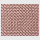 Elegant Pink Gold Abstract Marble Design Geschenkpapier (Flach)