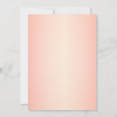 Elegant Pink Gold Paris Eiffelturm Quinceanera Einladung (Rückseite)