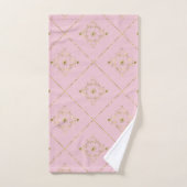 ELEGANT PINK GOLD VIKTORIANISCHES BADEZIMMER TOWEL BADHANDTUCH SET (Handtuch)