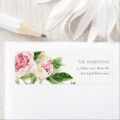 ELEGANT PINK GREEN BLUSH PEONRAL WATERCOLOR (Insitu)