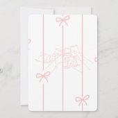 Elegant Pink Happy Birthday Sketch Card Einladung (Rückseite)