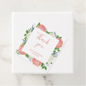 Elegant Pink Hydrangea Baby Dusche Vielen Dank Geschenkanhänger (Beispiel)