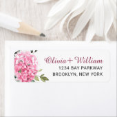 Elegant Pink Hydrangea Eukalyptus Rücksendeadresse (Insitu)