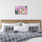 Elegant Pink Hydrangeas Leinwanddruck (Insitu (Schlafzimmer))