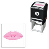 Elegant Pink Kiss Lip Permastempel (Beispiel)